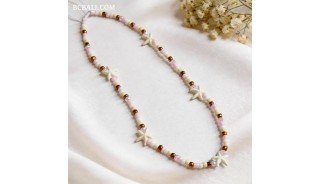 Beads Necklace With Sea Shell